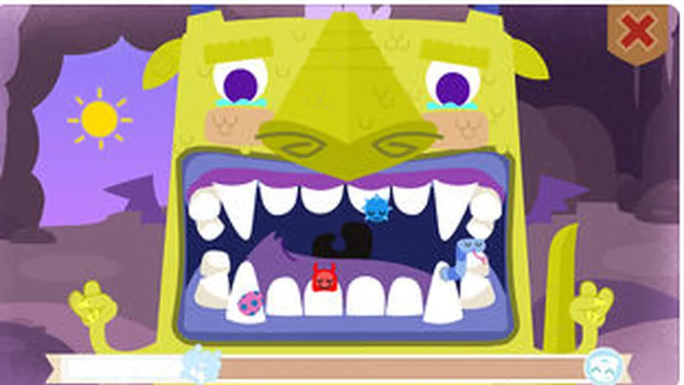 სათამაშო აპლიკაცია Toothsavers კბილების მოვლის შესახებ